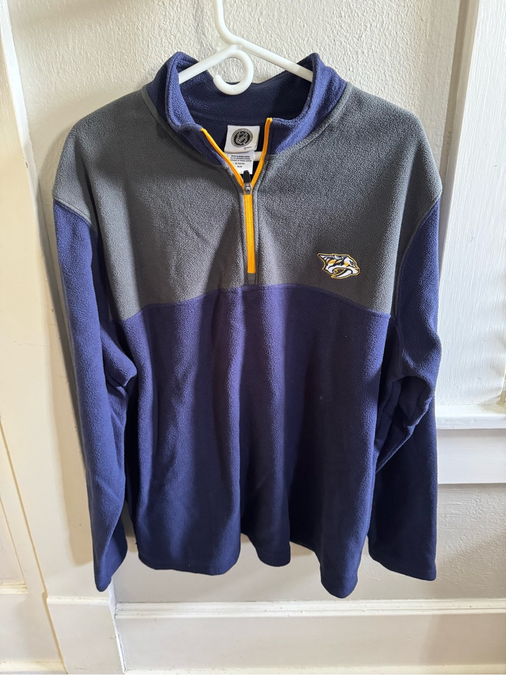 NHL Nashville Predators Quarter-Zip Fleece Pullover